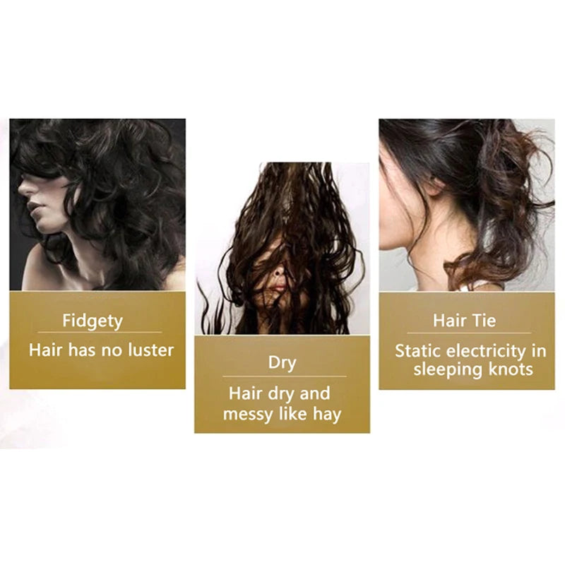 LUODAIS Argan Oil Hair Repair Smoother Shine Hair Essence for Dry Damaged Hair