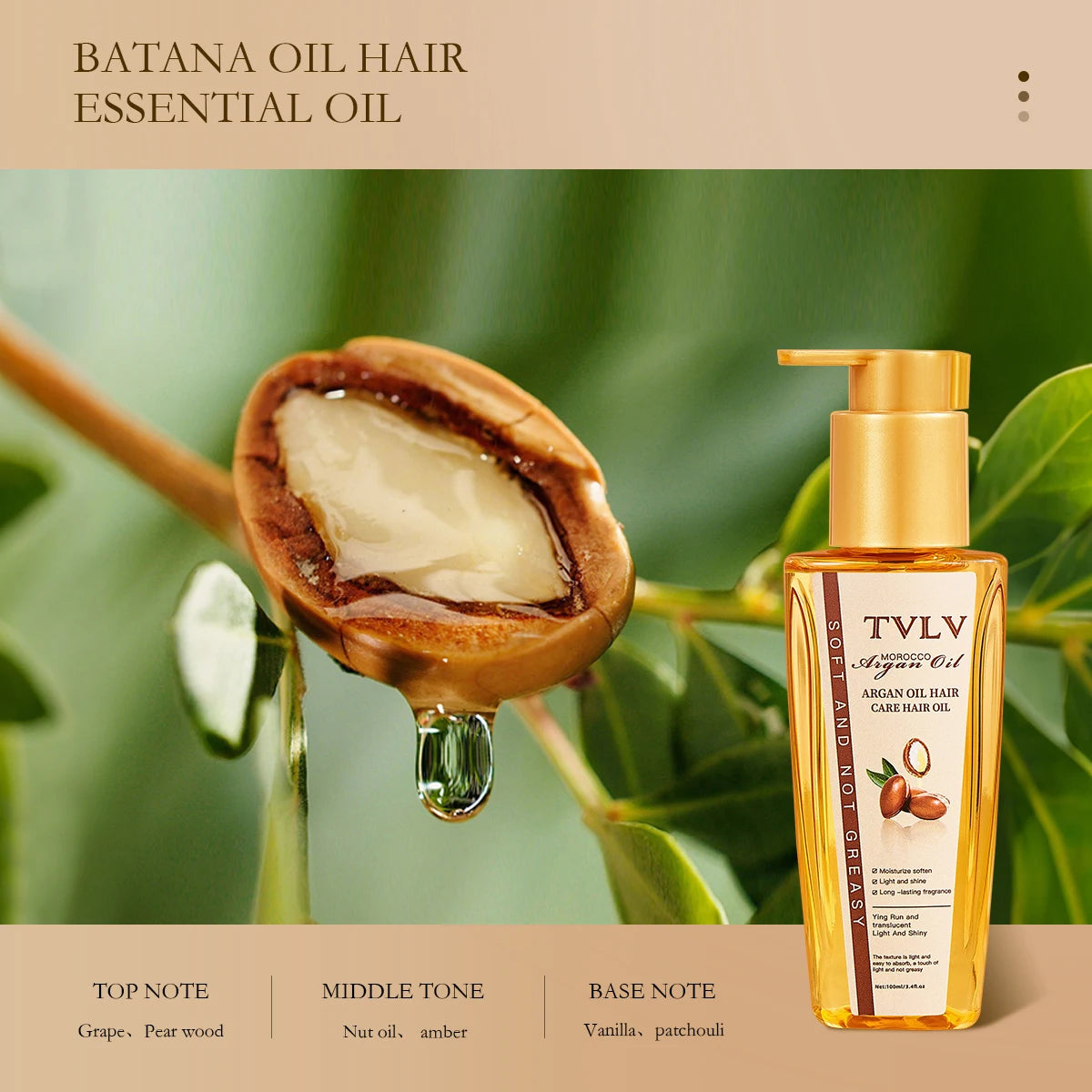 Three Deep Nourishing Hair Care Oils Nourish Hair, Make Hair Smooth And Silky, And Repair Damaged Hair