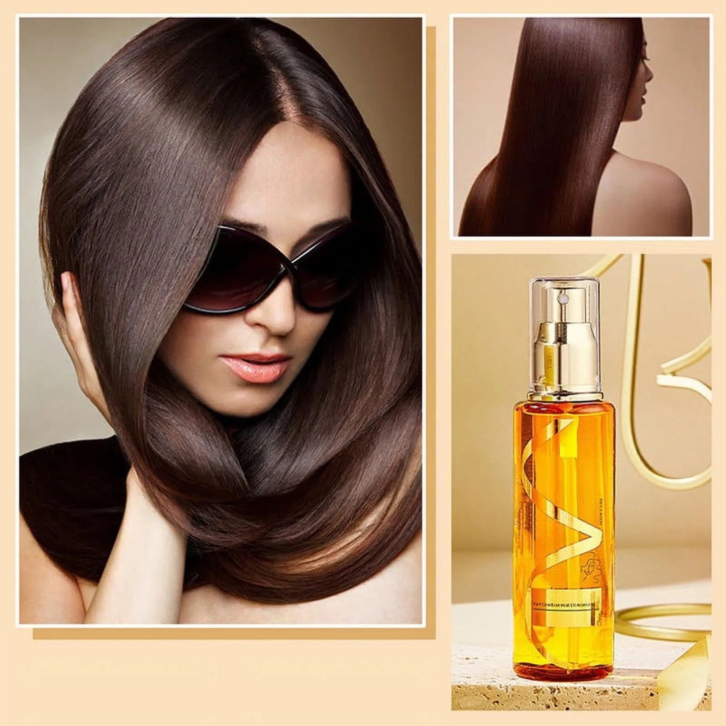 100ml Moisturizing & Strengthening Silky Hair Oil, Hydrating Hair Treating  Oil, Nourishing Hair Treating  Oil
