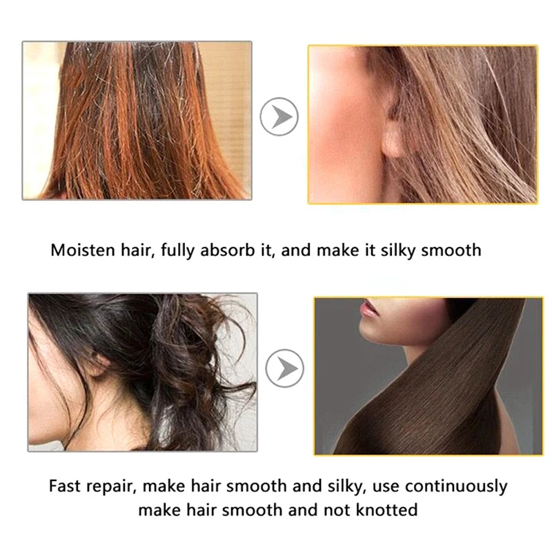 LUODAIS Argan Oil Hair Repair Smoother Shine Hair Essence for Dry Damaged Hair