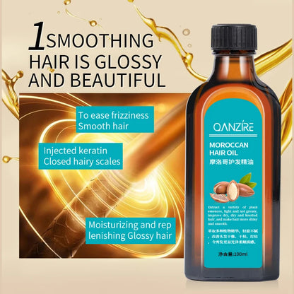 Quick Repair Hair Care Essential Oil, Silky Moisturizing Oil, Nourishing And Long-Lasting Moisturizing To Improve Dryness
