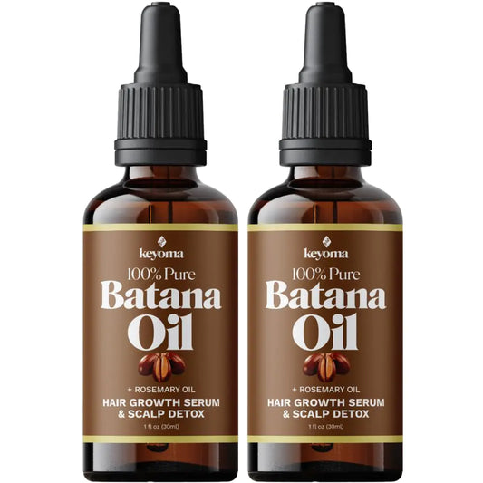 Keyoma - Batana Oil with Rosemary for Hair Growth - Nourish Scalp & Detox for Strong & Healthy Hair 100% Organic Batana Oil from Honduras with Rosemary - Reduce Hair Loss & Detox Your Scalp (60 mL)