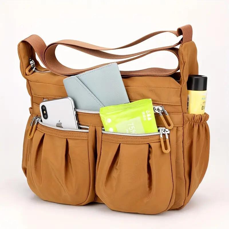 Shoulder Handbag For Ladies Roomy Multiple Pockets Bag Women Crossbody Purse Fashion Tote Top Handle Satchel